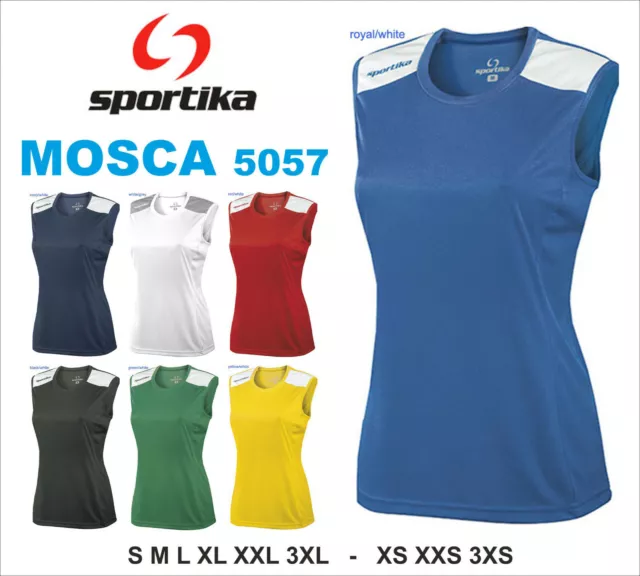 Maglia Volley Sportika MOSCA 5057 tecnica Pallavolo Donna Ragazza Bambina E3S