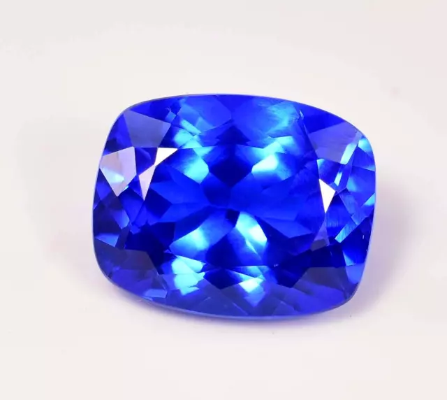 VVS Natural 15,65 ct glänzender blauer Tansanit-zertifizierter Edelstein im...