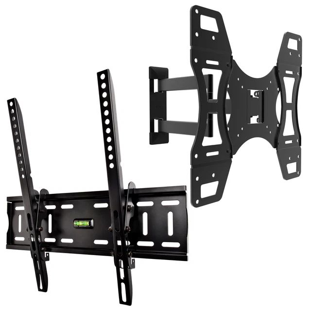 Universal TV Wall Mount Bracket - Tilt For 26 To 55 Inch LCD, LED, Plasma TVs (Up To 30kg)