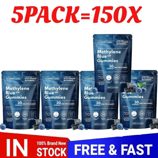 METHYLENE BLUE 1% Solution Pharma Grade. Highest Quality 150Gummies ...