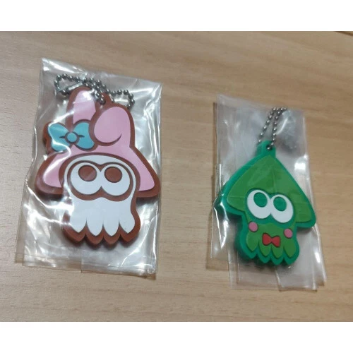 SPLATOON X Sanrio Rubber Mascot Keychain Nintendo Game
