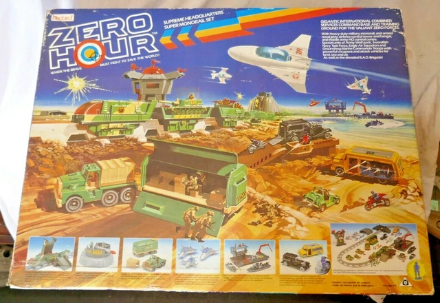 VINTAGE BLUEBIRD ZERO Hour 1989 Toy Solider Monorail Military Army Base 