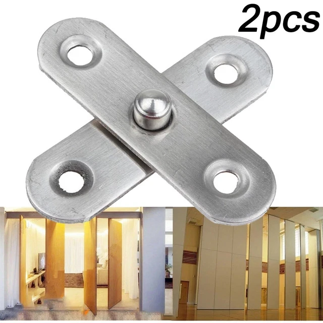 Tout Neuf Interne Porte en Bois Rotatif Charnière Pivot Rotatif Silver