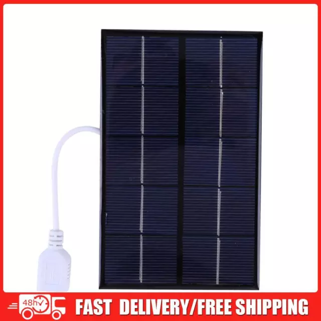 USB Solar Panel Outdoor 5W 5V Polysilicon + Epoxy Travel DIY Solar Charger