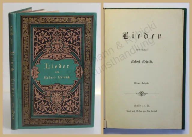 Reinick Lieder um 1898 Lyrik Dichtkunst Gedichte dekorativer Einband xy