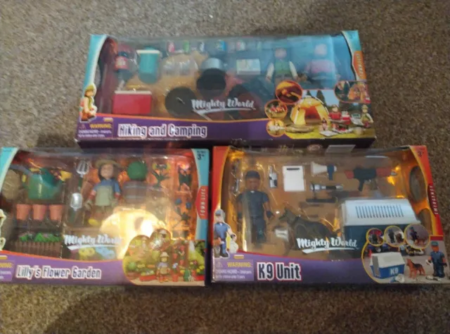 Fantastic Wholesale Joblot 3x Mighty World Toy Sets Perfect For Boys And Girls