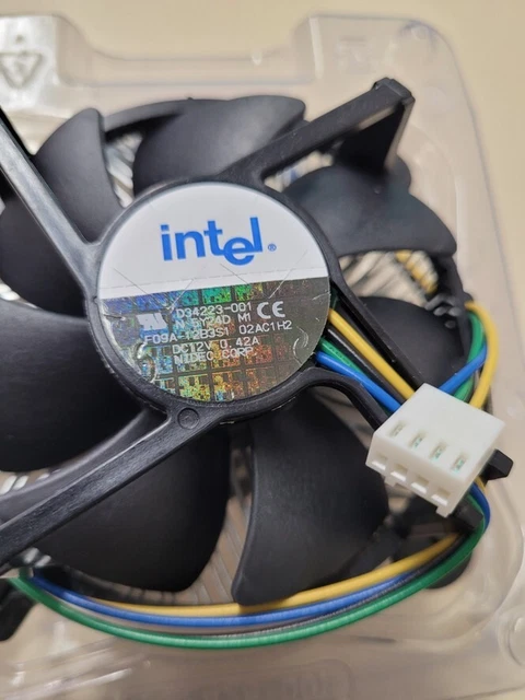CPU KÜHLER ALUMINIUM Intel D34223-001 12V/0,42A Sockel Intel LGA 775 ...