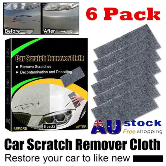 6 PIECE NANO Sparkle Cloth Car Scratch Repair Cloth Nano Part