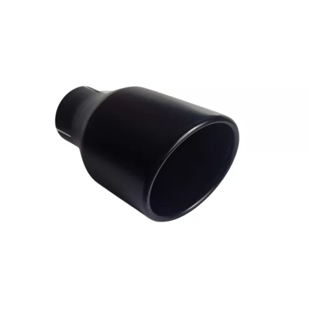 90mm Auspuffblende Endrohr schwarz rund für 60mm Anschluß Auspuff Sportauspuff