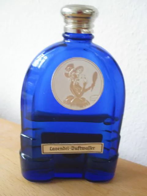 Lavendel-Duftwasser Flakon -L Schmelzer 30 Jahre Parfümerie Düsseldorf - 50/60er