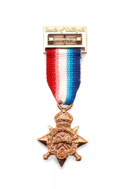 ANZAC Sands of Gallipoli 1914-15 Star Miniature Medal