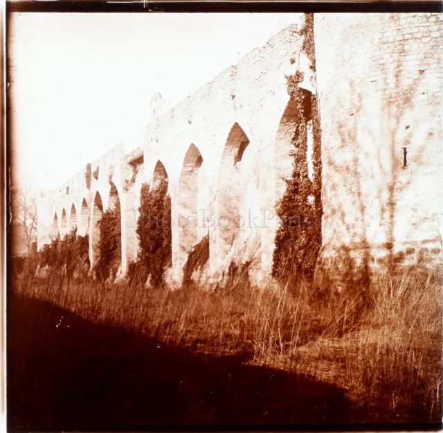 Stereo Hauswasserwerk Römisch Frankreich Belgien, Foto Vintage Platte Glas VR3L6