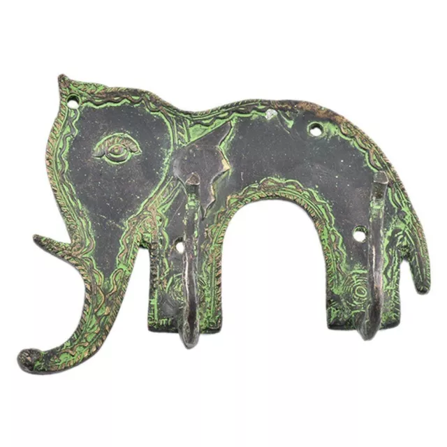 Antique Style 3 Pcs Coat Rack Brass Wall Hooks Elephant Hat Rack Towel Hooks