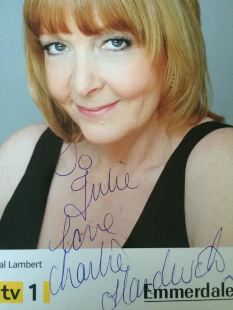 6x4 Hand Signed Photo Emmerdale's Val Pollard - Charlie Hardwick