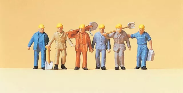 Preiser 14033 Track Workers with Tools HO Scale (suit OO Also)