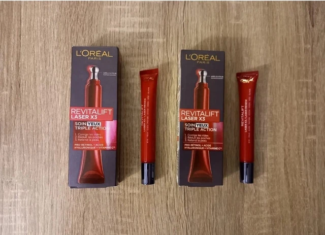 L'Oréal Revitalift Laser X3 Acide Glycolique - Lot De 2 X 100ml, Peeling Exfoliant - Expire En 2031