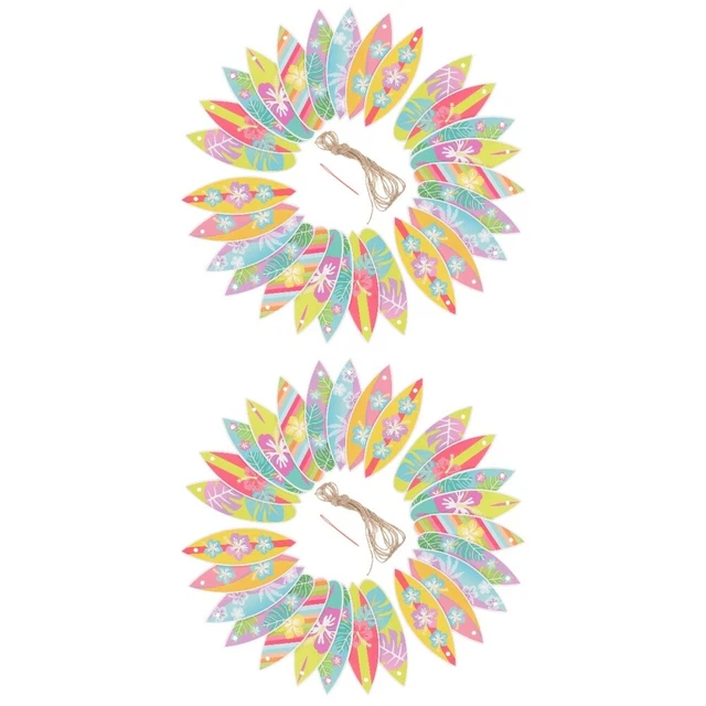 54 pcs Hawaii  Ocean Beach Themed Party Beach Signs Surf Decor