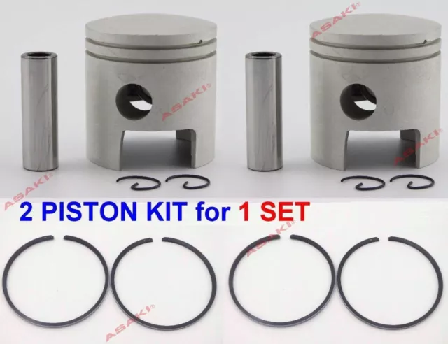 For YAMAHA Outboard 20/25 HP (Piston Kit - 0.25 664-11635-00 + Piston ring) X2