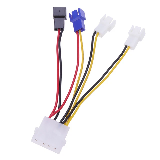 FAN MALE FEMALE Connector PC Fan Connector Fan Power Adapter Cable £4. ...