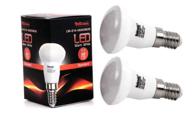 2X E14 LED Lampen von Seitronic 5,5 Watt, 400LM und 10LEDs Warm weiß 2900K