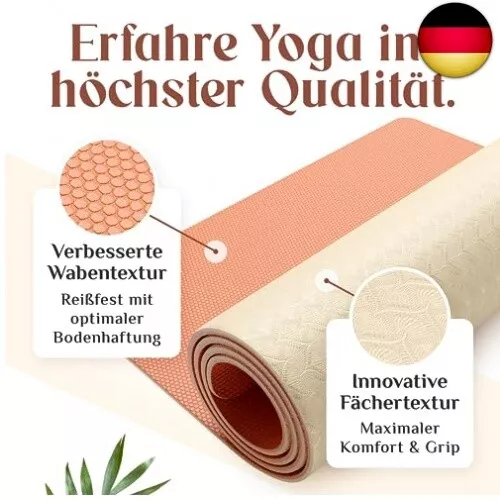 [NEU] YOGALABS® Premium Yogamatte aus ECO TPE | schadstofffreie Yogamatte 2