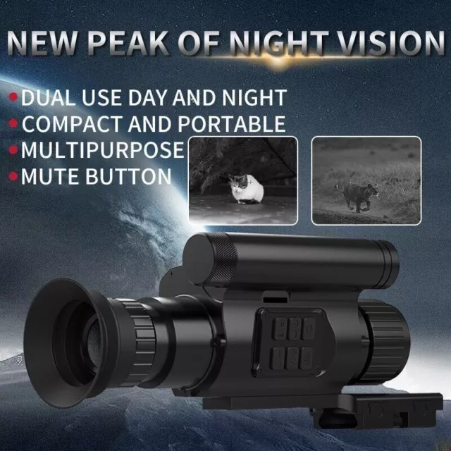 Monocular Night Vision Scope Infrared 1080P HD 940nm Digital Hunting Telescope