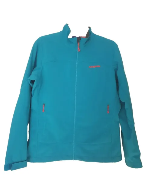 Patagonia Adze Hybrid Polartec Soft Shell Full Zip Blue Jacket Women's Size XL