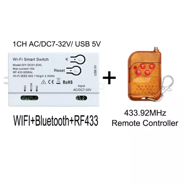 Commutateur Intelligent WiFi  Minuterie Bricolage + TéLéCommande RF43902