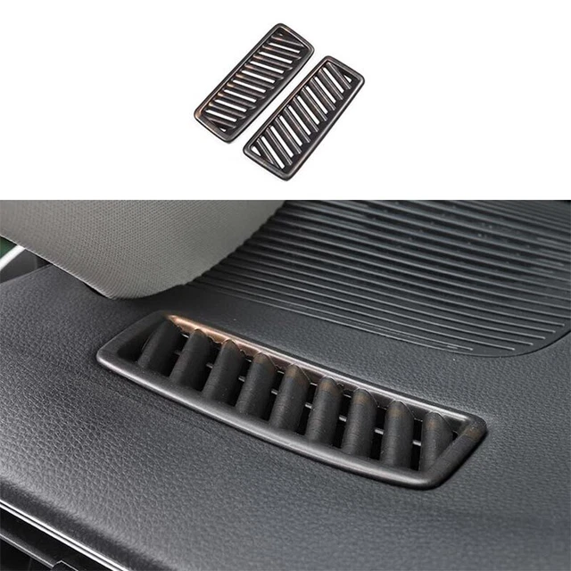 Grille D'aération Centrale Tableau De Bord Pour Audi Q5 (2009-2018) - Noir ABS, Référence 8R1820951GWVF-PT