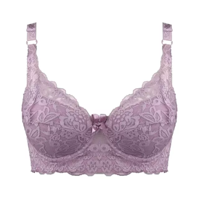 Women Hot Full Cup Thin Underwear Small Bra Plus Size Wireless Adjustable Lace