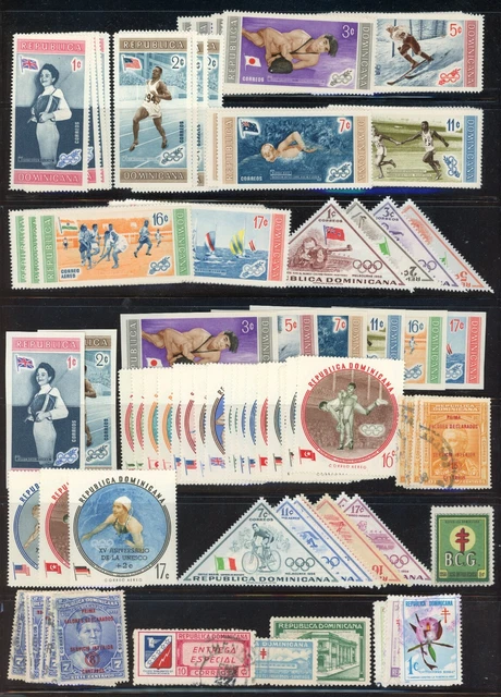 Dominicaine Rep Mint Et D'Occasion Accumulation Sur Pages Largeur / Classics Bob