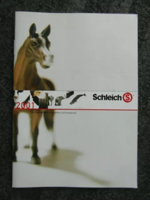 Schleich - Katalog - Prospekt - Werbeheft von 2001 mit dem Künstlerpferde