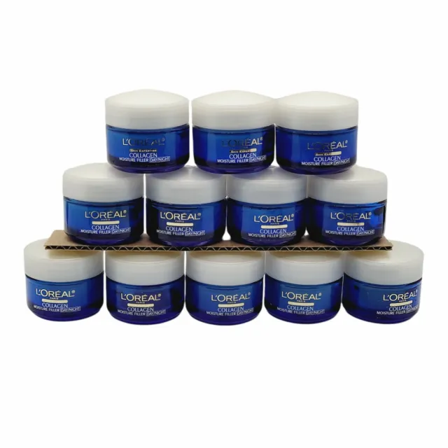 L’Oreal Skin Expertise Collagen Moisture Filler Day/night Cream .5oz Travel x 12