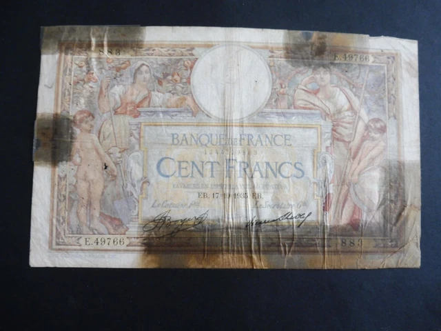 Ancien Billet France  100 Francs  Lom  1935  -  B    !! Promo !!