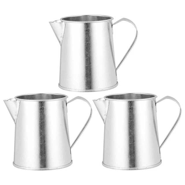 3pcs Rustic Flower Container Vintage Jug Flower Vase Farmhouse Pitcher Vase