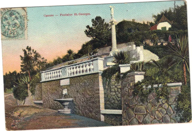 06 - CPA - Cannes - Fountain St Georges