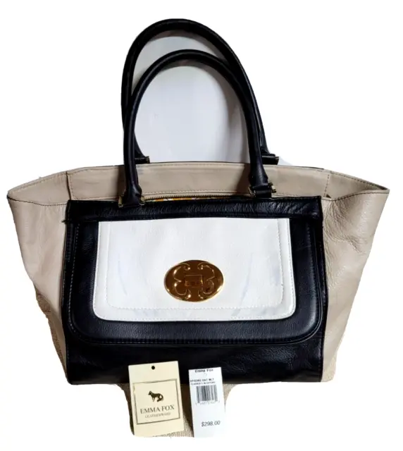 Emma Fox Satchel Handbag Leather Purse Shoulder Bag