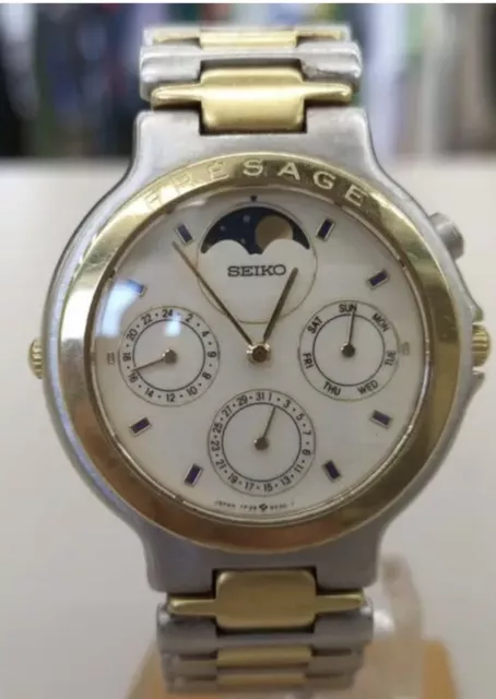 Orologio Seiko 7F38-6040 Presage fasi lunari INTROVABILE SOLO PER COLLEZIONISTI