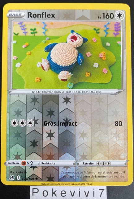 Pokemon Card RONFLEX 109/159 Rare REVERSE Sword & Shield EB12.5 EN NEW