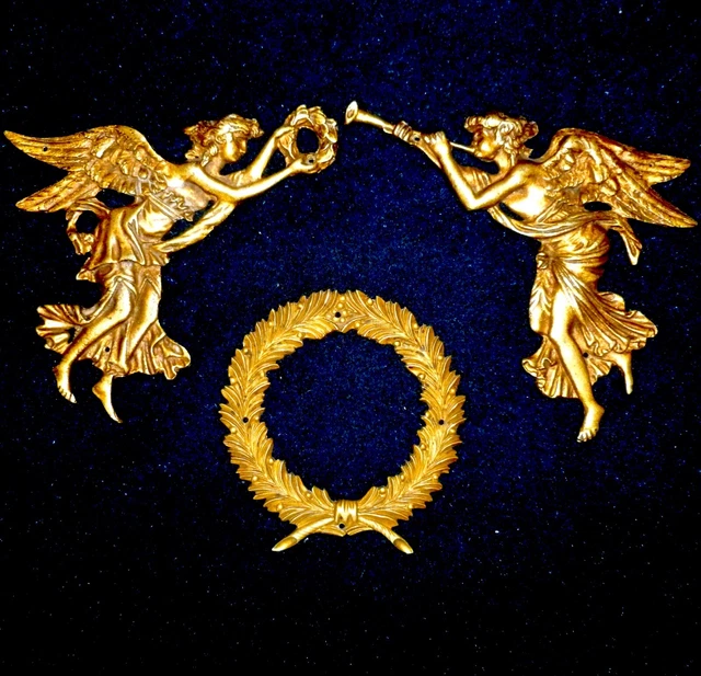 Set Of Tree French  Bronze/Brass Decors Furniture Mounts Pediments