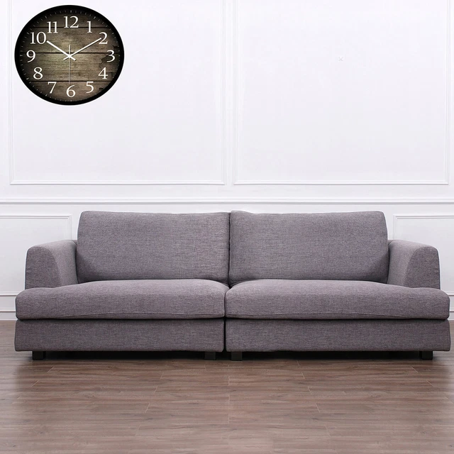 Ménage pendaison murale motif créatif en bois grande horloge murale muette 2
