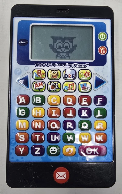 VTECH ABC TEXT And Go Learning Phone Interactive Educational Toy Tested ...