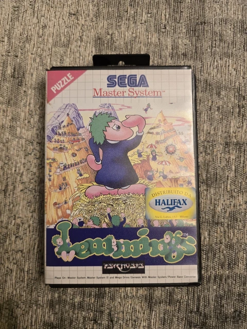Jeu Lemmings 🇵🇹 - Pour SEGA Master System - Version PAL - Très Bon État
