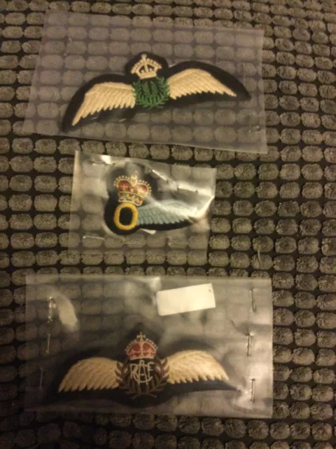 RAF Wovern uniform patch badges x 3 Rare