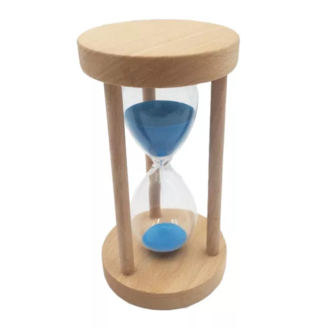 6/8/12/18 Minuten Holzrahmen Sanduhr Sandglass Eieruhr Timer mit blauem Sand