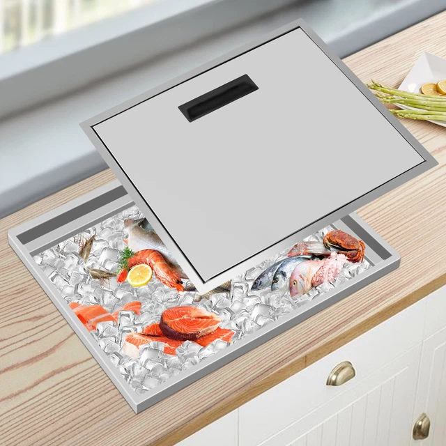 Cocktails Ice Bin Dinner Parties Ice Chest Whiskey Ice Bin for Cold Wine Beer