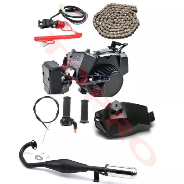 49cc 50cc 2 Stroke Engine Motor Kit for Pocket Pit Bike Scooter Rocket ATV Quad