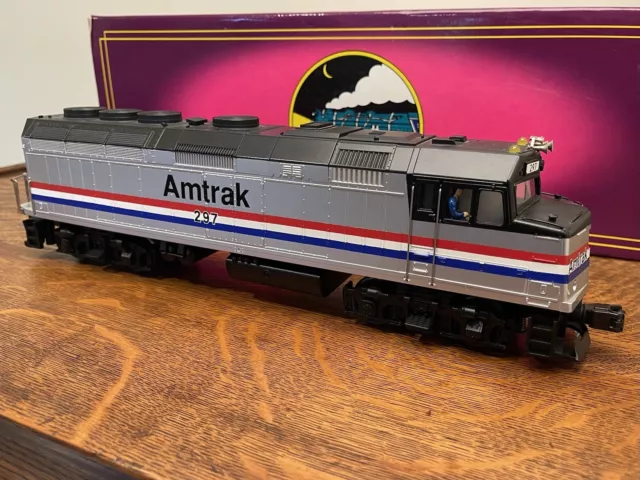 Mth O Gauge Emd F40Ph Diesel Amtrak 297 3-Rail Locomotive 20-2147Lp In Box C8