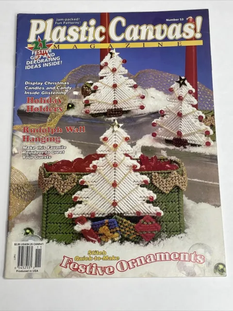 Revista de lona de plástico n.o 53 Navidad 21 patrón de ideas festivas