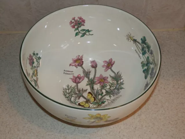 Florabunda Prinknash Pottery England Large Deep Bowl 9" X 4 1/2"